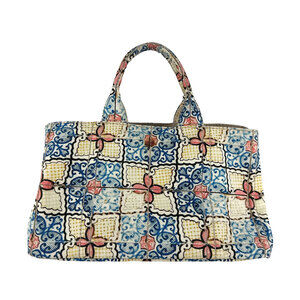 Prada Canapa Canvas Multicolor Handbag
